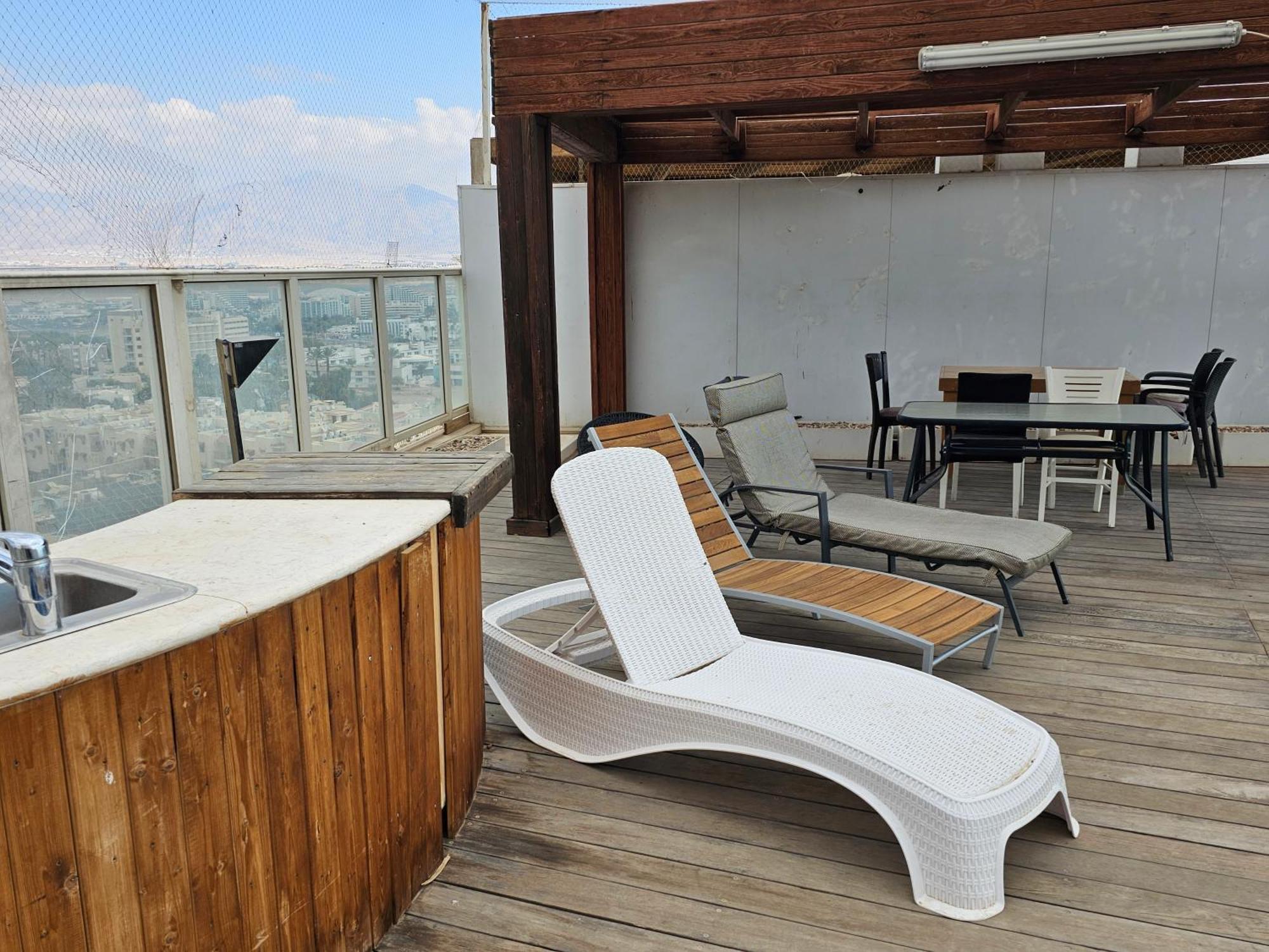 Exclusive Amdar -Residence Luxury Penthause With Privat Roof Pool Near The Sea -Best Sea View Eilat Exterior photo